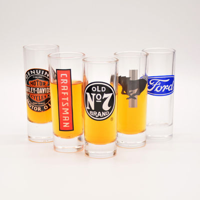 गुणवत्ता Promotion 2oz Shot Glasses With Logo Unique Shot Glasses फैक्टरी