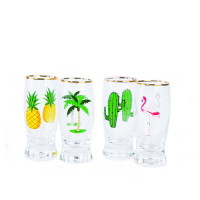 गुणवत्ता Color Decal Printed Unique Shot Glasses फैक्टरी