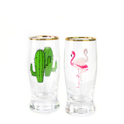 गुणवत्ता Color Decal Printed Unique Shot Glasses फैक्टरी