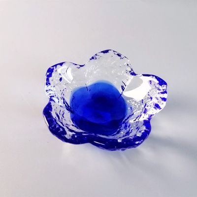 गुणवत्ता Ins Cherry Blossom Glass Sauce Plates For Dinner Table फैक्टरी