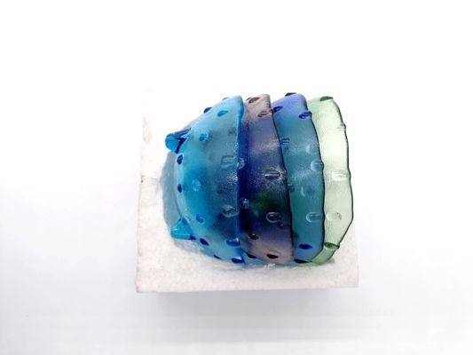 गुणवत्ता Unique 3 Feet Glass Charger Plates For Fruit And Dessert फैक्टरी