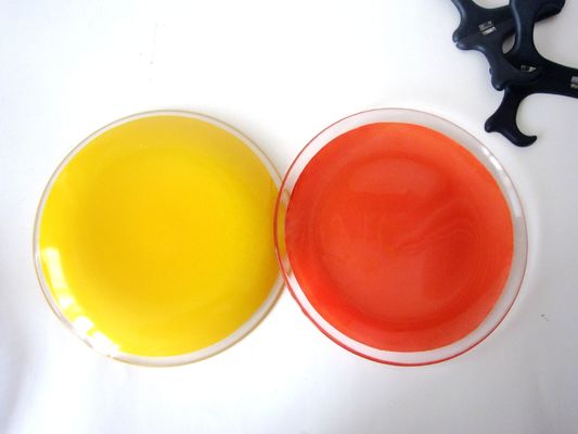 गुणवत्ता 10 Inch Transparent Edge Tinting Color Glass Charger Plates फैक्टरी