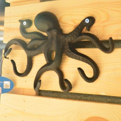 गुणवत्ता Rustic Wall Mounted Octopus Antique Cast Iron Bottle Opener फैक्टरी