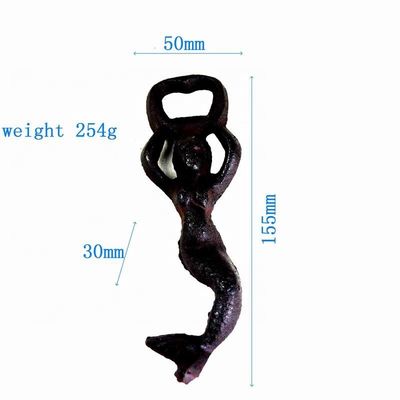 गुणवत्ता Customized Mermaid Cast Iron Wine Bottle Opener For Bar फैक्टरी