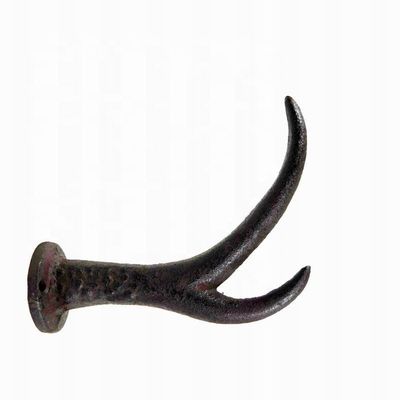 गुणवत्ता Deer Antler Cast Iron Wall Hooks Cast Iron Crafts Rust फैक्टरी
