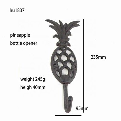 गुणवत्ता Pineapple Vintage Wall Mounted Key Hanger  Cast Iron Crafts फैक्टरी