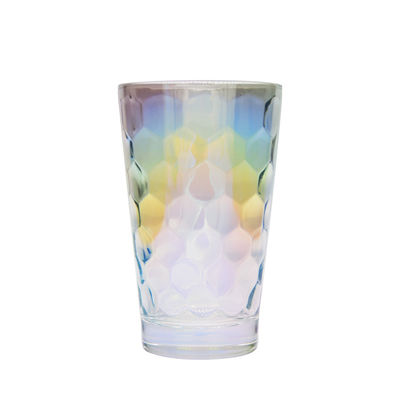 गुणवत्ता Iridescent Honeycomb Tumbler Drinking Glasses For Bar फैक्टरी