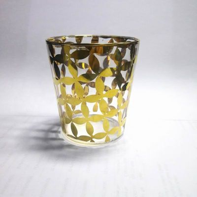 गुणवत्ता Gold Print High End Stemless Wine Glass Tumbler , Crystal Highball Glasses फैक्टरी