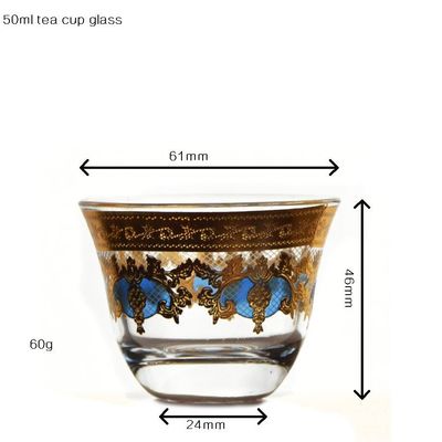 गुणवत्ता High End Luxury Gold Decal Decorated Tumbler Drinking Glasses फैक्टरी