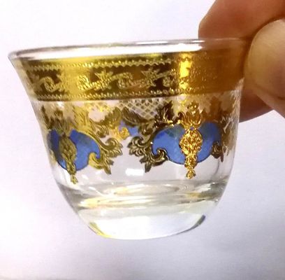 गुणवत्ता High End Luxury Gold Decal Decorated Tumbler Drinking Glasses फैक्टरी