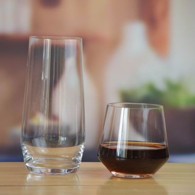 गुणवत्ता Stemless 20 Ounce Glass Tumbler For Ice Tea फैक्टरी