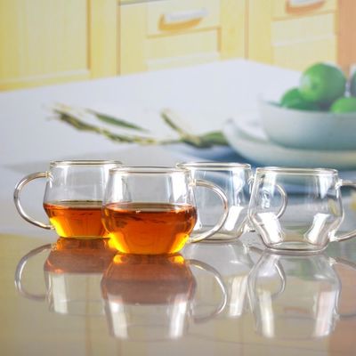 गुणवत्ता Borosilicate Heat Resistant Tea Glass Mug With Handle फैक्टरी