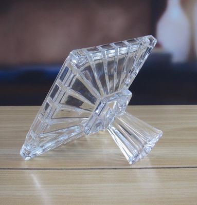 गुणवत्ता Square Optic Stripes Glass Storage Jars For Candy फैक्टरी