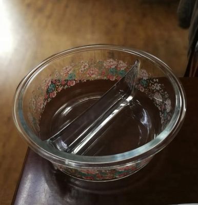 गुणवत्ता Two Pots Borosilicate Clear Glass Storage Jars , Glass Bowls With Lids फैक्टरी