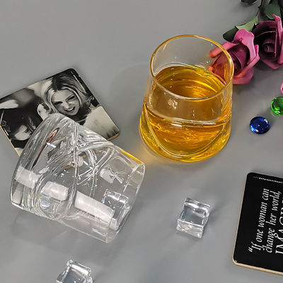 गुणवत्ता Inlaid Arc Design Handmade Whiskey Glass फैक्टरी