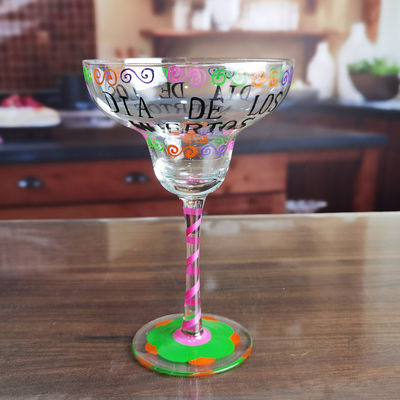 गुणवत्ता Halloween Margarita Glass 12Oz Crystal Cocktail Glasses फैक्टरी