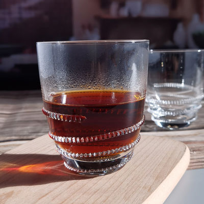 गुणवत्ता Creative Hemp Rope Winding Tumbler Drinking Glasses Lead Free फैक्टरी