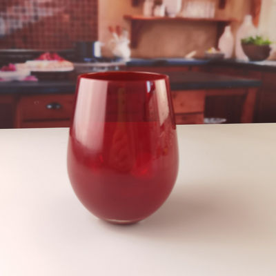 गुणवत्ता Lead Free Stemless Crystal Wine Glass Handblown 550ml फैक्टरी