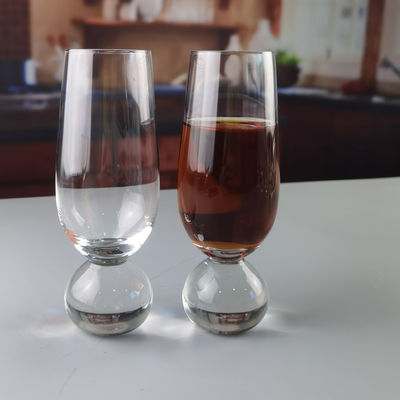 गुणवत्ता Ball Stemmed Lead Free Crystal Highball Tumblers For Champagne फैक्टरी